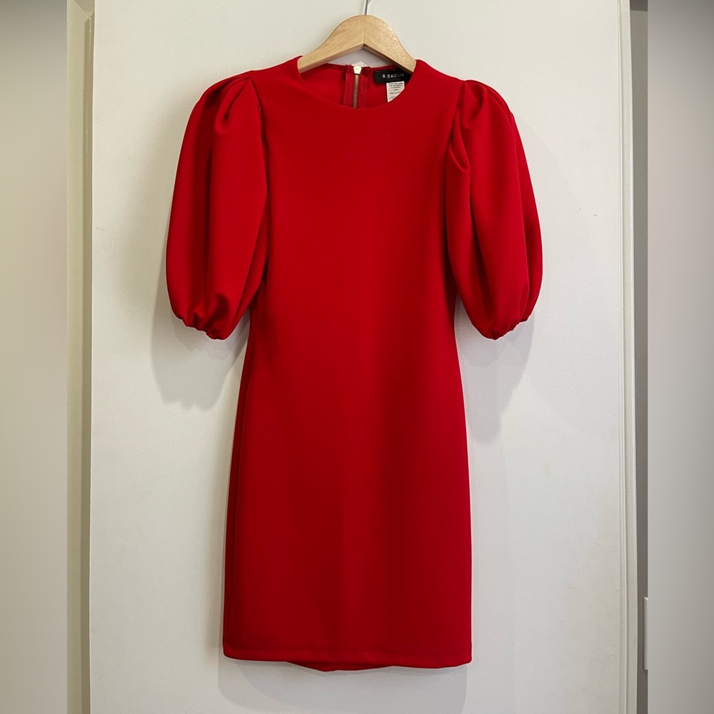 B. Darlin polyester/spandex red dress